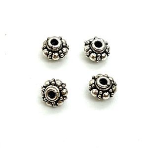 New Sterling Bali Bead Lot of 4